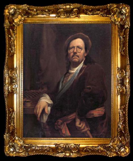 framed  Johann kupetzky Self-Portrait, ta009-2